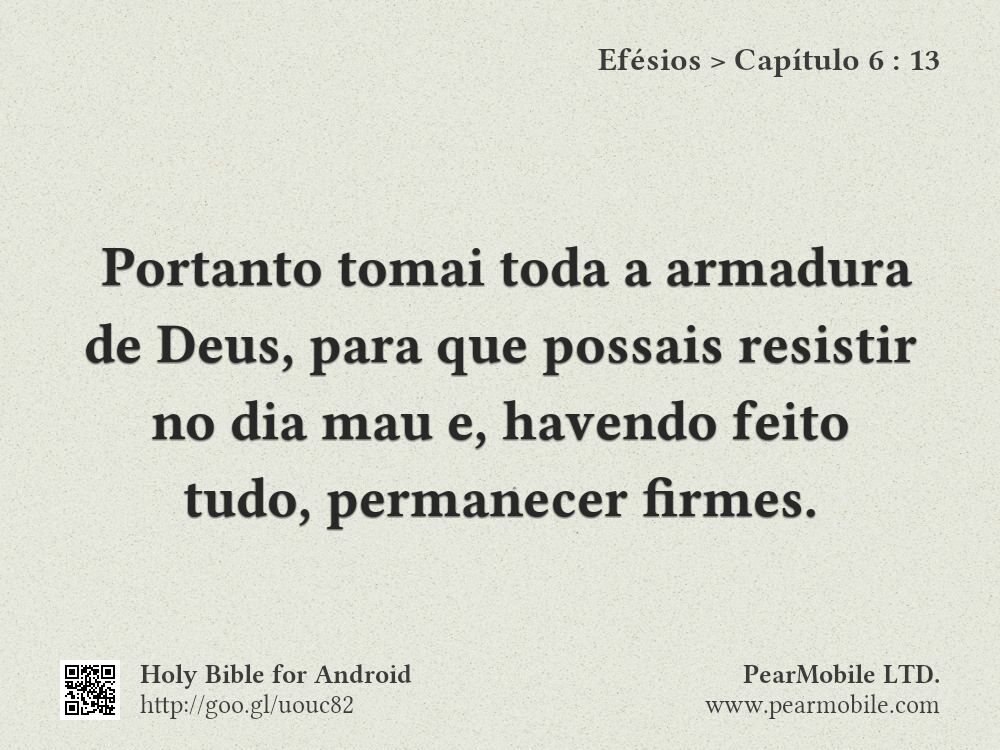 Efésios, Capítulo 6:13